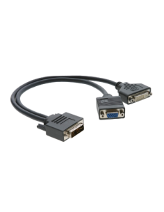 KRAMER 939915 99-9494921 Kramer Electronics 99-9494921 adaptador de cable de vídeo 0,3 m DVI-I DVI-D + VGA (D-Sub) Negro