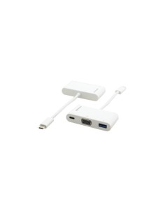 KRAMER 939827 99-97210003 Kramer Electronics ADC-U31C/M1 adaptador de cable de vídeo 0,17 m USB Tipo C USB Type-C + USB Type-A +