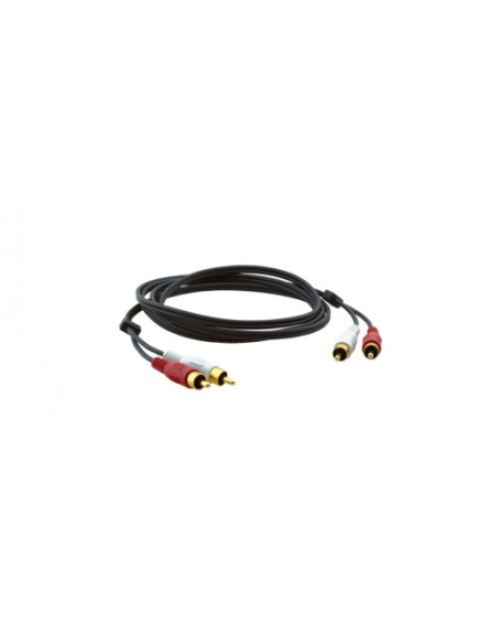 KRAMER 939659 95-0202002 Kramer Electronics 2xRCA, M/M, 0.6m cable de audio 0,6 m RCA Negro