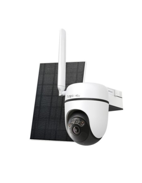 TP-LINK 1412113 TAPO C615G KIT TP-LINK TAPO C615G KIT DE CÁMARA DE VIGILANCIA 4G LTE CON INCLINACIÓN Y GIRO ALIMENTADA POR ENERG