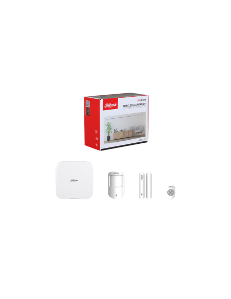 DAHUA 1410196 1.0.01.19.11086-0001 DHI-ART-ARC3800H-03-FW2(868)-V3: DAHUA KIT DE ALARMA INALAMBRICA 868MHZ, HUB 4G/WIFI/ETHERNET