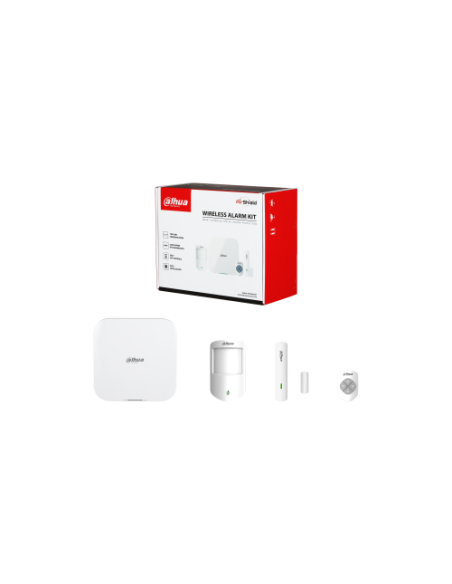 DAHUA 1410195 1.0.01.19.11086-0004 DHI-ART-ARC3800H-03-CAM-FW2(868)-V3: DAHUA KIT DE ALARMA INALAMBRICA 868MHZ CON HUB 4G/WIFI/E