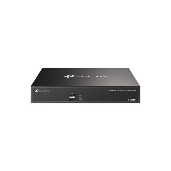 TP-LINK 1398319 VIGI NVR1004H TP-LINK GRABADOR DE VIDEO EN RED DE 4 CANALES ESPECIFICACIONES: H.265+/H.265/H.264+/H.264, RESOLUC