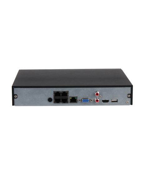 DAHUA 1393039 1.0.01.23.15693-9003 DHI-NVR4104HS-P-4KS3: DAHUA GRABADOR IP NVR 4 CANALES, COMPACT 1U, 1 HDD, LITE, DECODIFICACIO