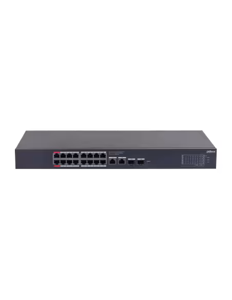 DAHUA 1383958 1.0.01.20.11254-9004 DH-CS4220-16GT-240: DAHUA SWITCH CLOUD MANAGED L2, 20 PUERTOS, 16 RJ45 GIGABIT POE + 2 RJ45 G