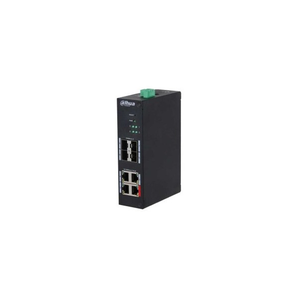 DAHUA 1383956 1.0.01.20.11324-9001 DH-HS4408-4ET-96: DAHUA SWITCH INDUSTRIAL HARDENED GESTIONABLE L2, 8 PUERTOS, 4 RJ45 10/100M 