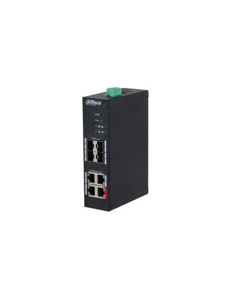 DAHUA 1383956 1.0.01.20.11324-9001 DH-HS4408-4ET-96: DAHUA SWITCH INDUSTRIAL HARDENED GESTIONABLE L2, 8 PUERTOS, 4 RJ45 10/100M 