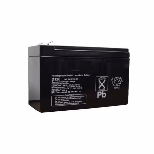 BOSCH 1376952 D126 BOSCH INCENDIO (D126) BATERÍA RECARGABLE 12V, ALIMENTACIÓN AUXILIAR, LIBRE DE MANTENIMIENTO