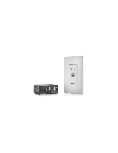 KRAMER 1382895 20-80568190 Kramer Electronics WP-2UT/R-KIT ampliador de red Transmisor y receptor de red Negro, Blanco