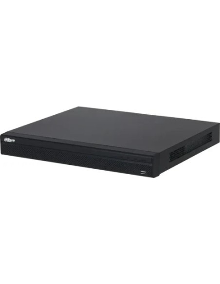 DAHUA 1382688 1.0.01.23.15746-9003 DHI-NVR2216-16P-4KS3: DAHUA GRABADOR IP NVR 16 CANALES, 1U, 2 HDD, 16 PUERTOS POE, LITE, DECO