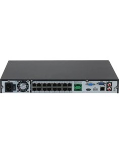 DAHUA 1382688 1.0.01.23.15746-9003 DHI-NVR2216-16P-4KS3: DAHUA GRABADOR IP NVR 16 CANALES, 1U, 2 HDD, 16 PUERTOS POE, LITE, DECO 2