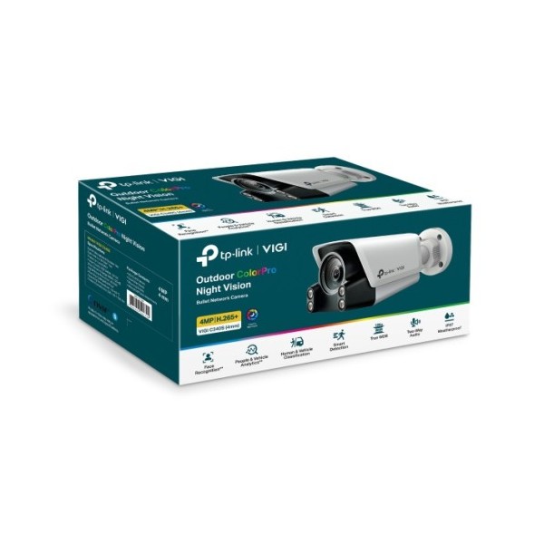 TP-LINK 1376850 VIGI C340S(4MM) TP-Link VIGI C340S Caja Cámara de seguridad IP Exterior 2988 x 1520 Pixeles Pared
