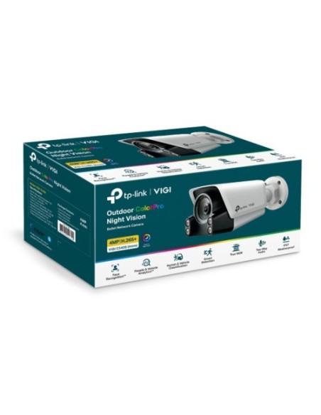 TP-LINK 1376850 VIGI C340S(4MM) TP-Link VIGI C340S Caja Cámara de seguridad IP Exterior 2988 x 1520 Pixeles Pared
