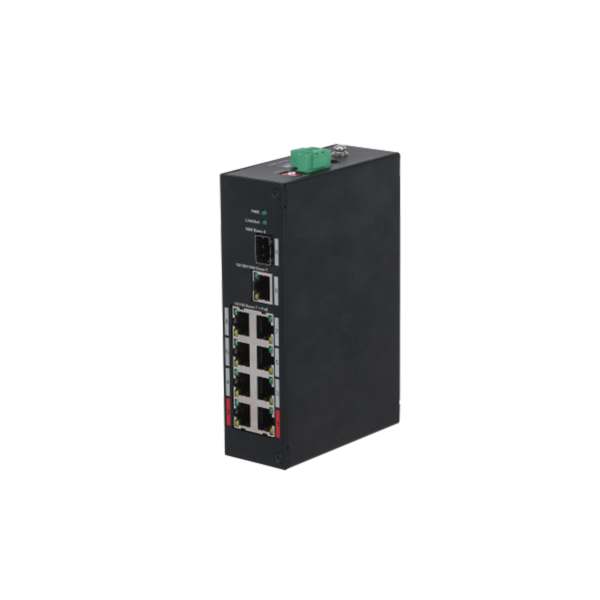DAHUA 1373429 1.0.01.20.10608-0098 DH-PFS3110-8ET-96-V2: DAHUA SWITCH POE NO GESTIONABLE L2, 10 PUERTOS, 8 RJ45 10/100M POE + 2 