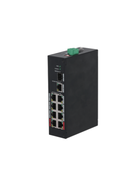 DAHUA 1373429 1.0.01.20.10608-0098 DH-PFS3110-8ET-96-V2: DAHUA SWITCH POE NO GESTIONABLE L2, 10 PUERTOS, 8 RJ45 10/100M POE + 2 