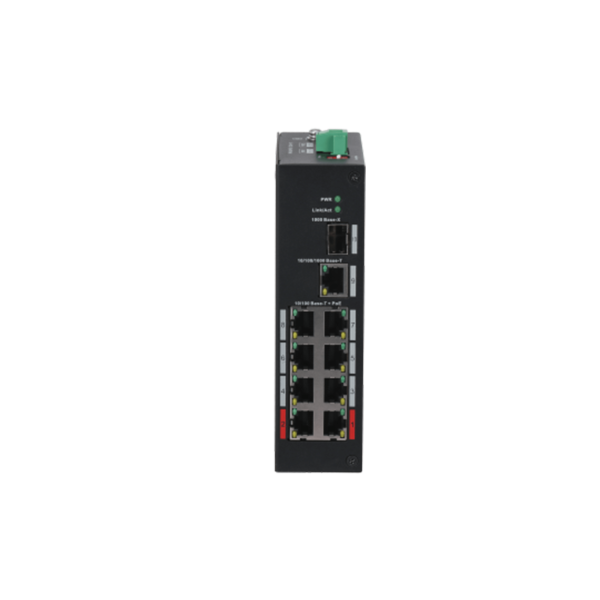 DAHUA 1373429 1.0.01.20.10608-0098 DH-PFS3110-8ET-96-V2: DAHUA SWITCH POE NO GESTIONABLE L2, 10 PUERTOS, 8 RJ45 10/100M POE + 2 
