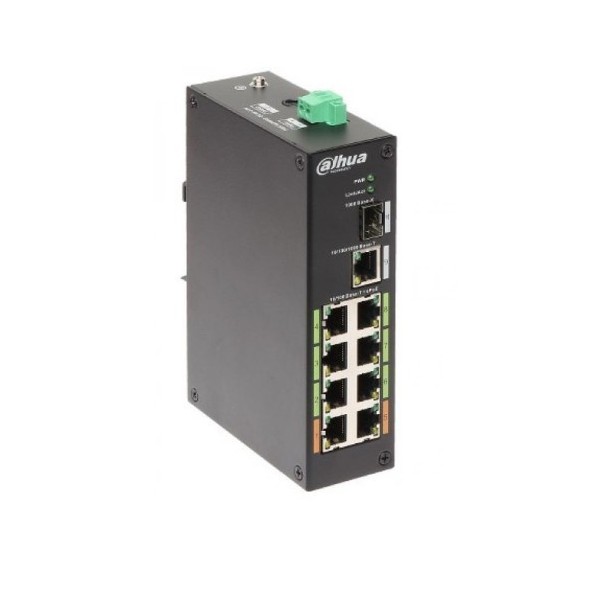 DAHUA 1373497 1.0.01.20.11068-9003 DH-LR2110-8ET-120-V2: DAHUA SWITCH DE LARGO ALCANCE L2, 10 PUERTOS, 8 RJ45 10/100M POE, 2 PUE