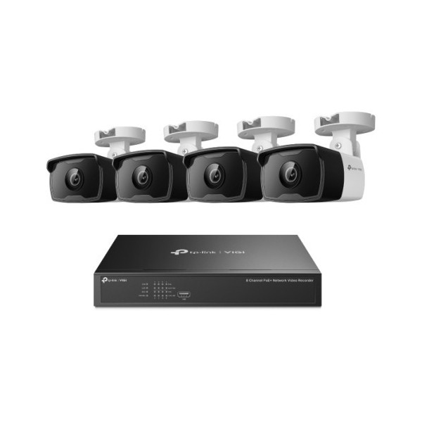 TP-LINK 1373614 VIGI NK8P-B434I TP-LINK VIGI 3MP BULLET IPC + 08 CHANNEL POE+ NVR KIT VIGI NK8P-B434I