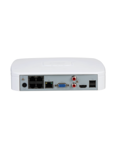 DAHUA 1372934 1.0.01.23.14927-0002 DHI-NVR4104-EI: DAHUA GRABADOR IP NVR 4 CANALES, SMART 1U, 1 HDD, WIZSENSE, IA, DECODIFICACIO 2