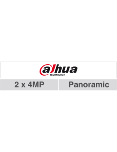 DAHUA 1371418 1.0.01.04.41439-9001 DH-IPC-PDW3849P-A180-E2-AS-PV-0280B: DAHUA CAMARA IP TURRET MULTISENSOR PANORAMICA 180°, 4X8M 2
