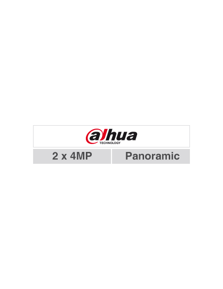 DAHUA 1371418 1.0.01.04.41439-9001 DH-IPC-PDW3849P-A180-E2-AS-PV-0280B: DAHUA CAMARA IP TURRET MULTISENSOR PANORAMICA 180°, 4X8M