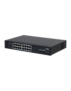 DAHUA 1371240 1.0.01.20.10946-0002 DH-PFS3218-16GT-135: DAHUA SWITCH GIGABIT POE NO GESTIONABLE L2, 18 PUERTOS, 16 RJ45 10/100/1
