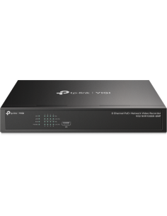 TP-LINK 1369495 VIGI NVR1008H-8MP TP-Link VIGI NVR1008H-8MP Grabadore de vídeo en red (NVR) Negro