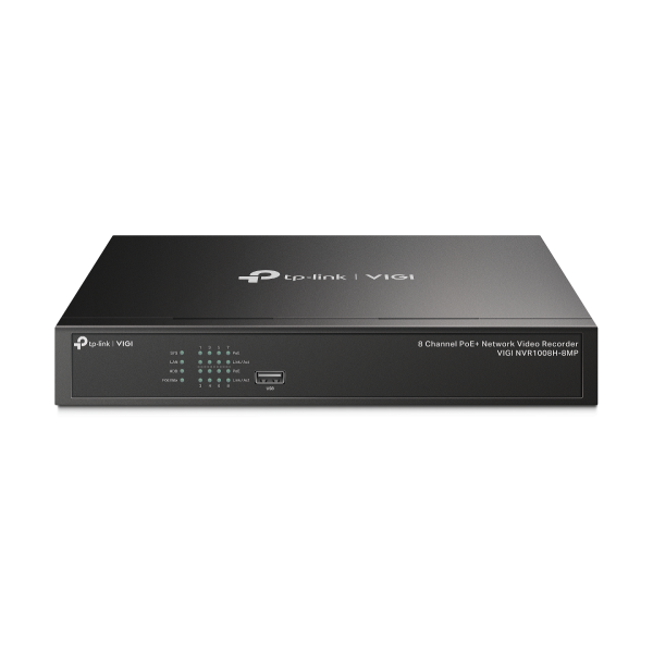TP-LINK 1369495 VIGI NVR1008H-8MP TP-Link VIGI NVR1008H-8MP Grabadore de vídeo en red (NVR) Negro