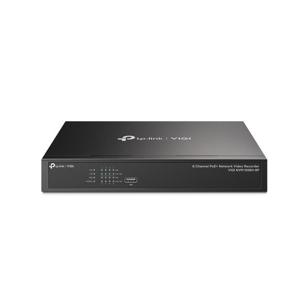 TP-LINK 1369494 VIGI NVR1008H-8P TP-Link VIGI NVR1008H-8P Grabadore de vídeo en red (NVR) Negro