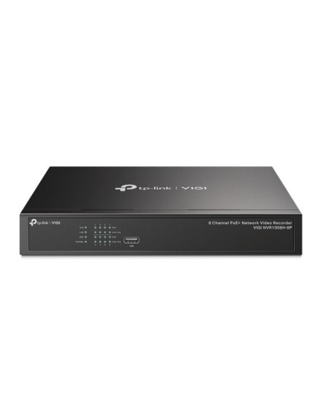 TP-LINK 1369494 VIGI NVR1008H-8P TP-Link VIGI NVR1008H-8P Grabadore de vídeo en red (NVR) Negro