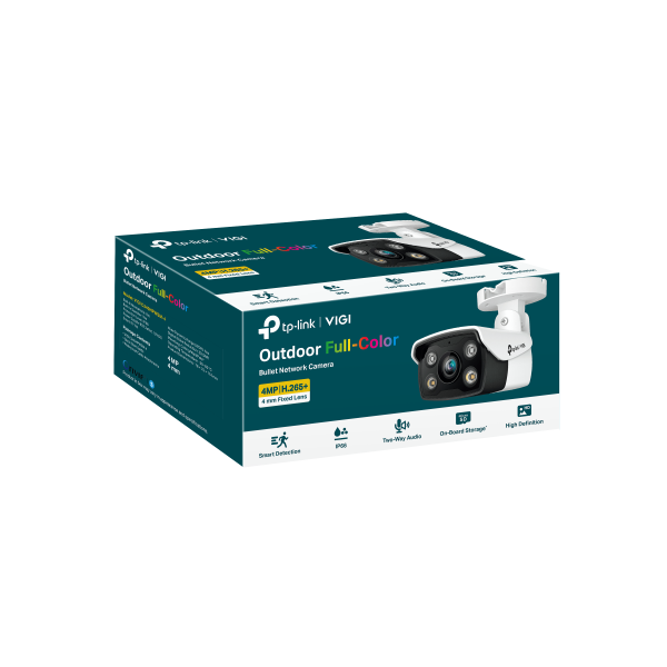 TP-LINK 1369476 VIGI C340(6MM) TP-Link VIGI C340 Bala Cámara de seguridad IP Exterior 2560 x 1440 Pixeles Techo/Pared/Poste