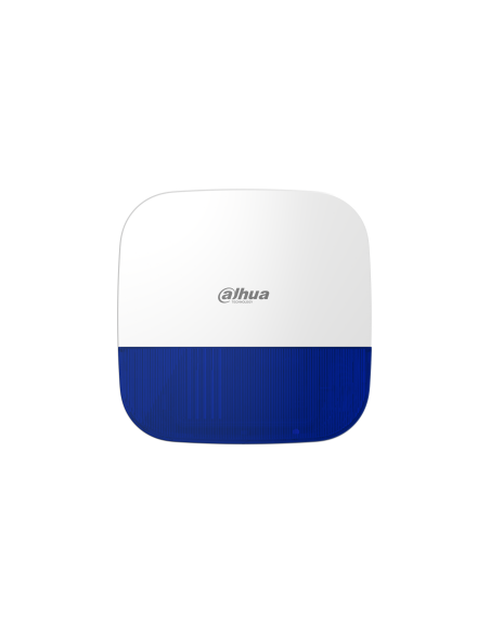 DAHUA 1365165 1.0.01.19.10614-0009 DHI-ARA13-W2(868): DAHUA SIRENA INALAMBRICA EXTERIOR, COLOR AZUL, 868MHZ, 110DB, IP65, 12 LED