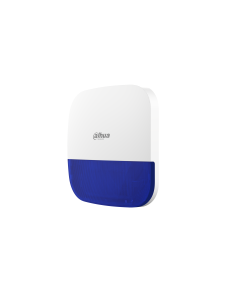 DAHUA 1365165 1.0.01.19.10614-0009 DHI-ARA13-W2(868): DAHUA SIRENA INALAMBRICA EXTERIOR, COLOR AZUL, 868MHZ, 110DB, IP65, 12 LED
