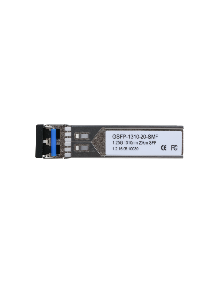 DAHUA 1363474 1.0.01.20.10749 GSFP-1310-20-SMF: DAHUA MODULO OPTICO SFP GIGABIT, FIBRA MONOMODO DOBLE, LC, 1GBPS, 1310NM TX/RX, 