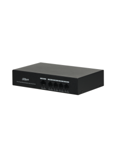 DAHUA 1363472 1.0.01.20.10512-0134 DH-PFS3005-4ET-36: DAHUA SWITCH POE NO GESTIONABLE L2, 5 PUERTOS, 4 RJ45 10/100M POE + 1 RJ45 2
