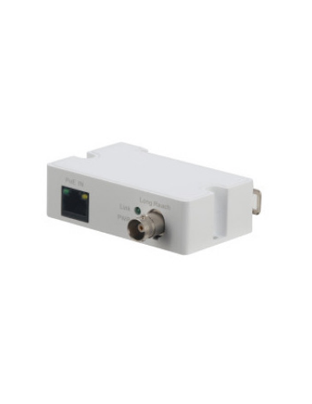 DAHUA 1363463 1.0.01.20.10950 DH-LR1002-1EC-V2: DAHUA CONVERTIDOR EOC SOBRE COAXIAL, 1 RJ45 10/100M + 1 BNC, POE 802.3AF/AT, TRA