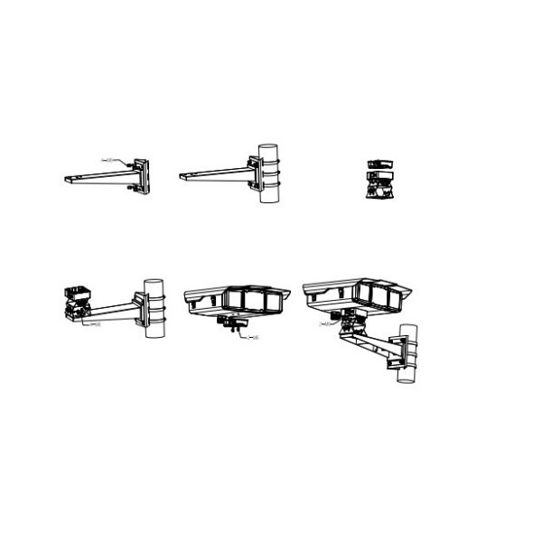 DAHUA 1363321 1.0.99.41.10080 3012: DAHUA SOPORTE PARA MONTAJE EN PARED FABRICADO EN ACERO SOPORTA HASTA 30 KG