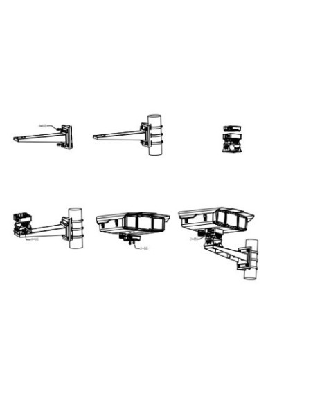 DAHUA 1363321 1.0.99.41.10080 3012: DAHUA SOPORTE PARA MONTAJE EN PARED FABRICADO EN ACERO SOPORTA HASTA 30 KG