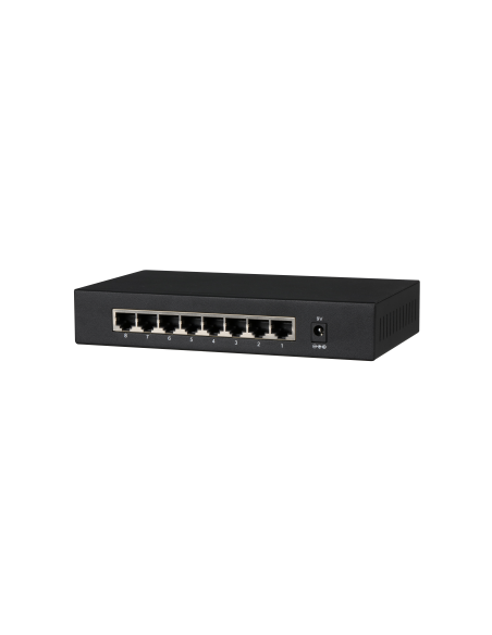 DAHUA 1363036 1.0.01.20.10278 DH-PFS3008-8GT: DAHUA SWITCH GIGABIT NO GESTIONABLE, 8 PUERTOS RJ45 10/100/1000M, CAPACIDAD DE CON