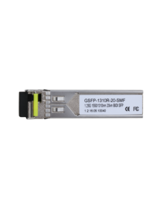 DAHUA 1363025 1.0.01.20.10750 GSFP-1310R-20-SMF: DAHUA MODULO OPTICO SFP GIGABIT, FIBRA MONOMODO SIMPLE, LC, 1GBPS, 1550NM TX/13 2