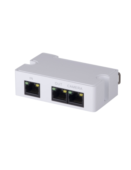 DAHUA 1362627 1.0.01.20.10111 PFT1300: DAHUA EXTENSOR POE DE 3 PUERTOS, 1 RJ45 10/100M POE IN + 2 RJ45 10/100M POE OUT, CASCADA 