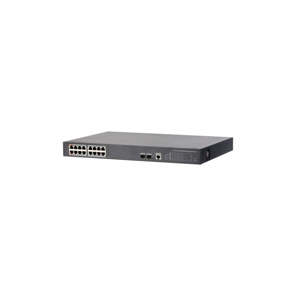 DAHUA 1362063 1.0.01.20.10344 DH-PFS4218-16GT-240: DAHUA SWITCH GIGABIT POE GESTIONABLE L2, 18 PUERTOS, 16 RJ45 10/100/1000M POE
