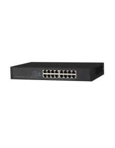 DAHUA 1362054 1.0.01.20.10279 DH-PFS3016-16GT: DAHUA SWITCH GIGABIT NO GESTIONABLE L2, 16 PUERTOS RJ45 10/100/1000M, CAPACIDAD D