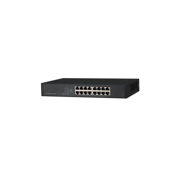 DAHUA 1362054 1.0.01.20.10279 DH-PFS3016-16GT: DAHUA SWITCH GIGABIT NO GESTIONABLE L2, 16 PUERTOS RJ45 10/100/1000M, CAPACIDAD D