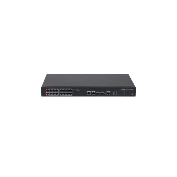 DAHUA 1362043 1.0.01.20.10728-0032 DH-PFS4218-16ET-240-V3: DAHUA SWITCH POE+ GESTIONABLE L2, 18 PUERTOS, 16 RJ45 10/100M POE + 2