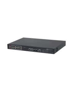 DAHUA 1362043 1.0.01.20.10728-0032 DH-PFS4218-16ET-240-V3: DAHUA SWITCH POE+ GESTIONABLE L2, 18 PUERTOS, 16 RJ45 10/100M POE + 2 2