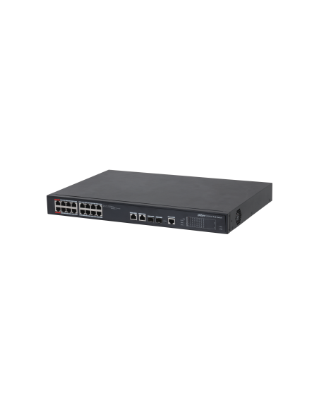 DAHUA 1362043 1.0.01.20.10728-0032 DH-PFS4218-16ET-240-V3: DAHUA SWITCH POE+ GESTIONABLE L2, 18 PUERTOS, 16 RJ45 10/100M POE + 2