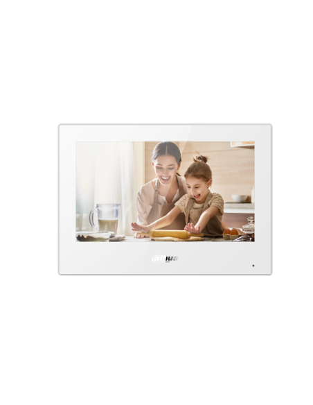 DAHUA 1361002 1.0.01.15.11477-0022 DHI-VTH5321GW-W: DAHUA MONITOR INTERIOR IP/WIFI 7", PANTALLA TFT TACTIL 1024X600, WIFI, AUDIO