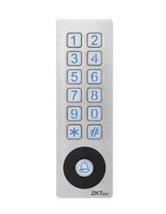 ZKTECO 1360253 ACC-SKW-PRO-V2-2 MF STANDALONE KEYPAD - METAL (NARROW) (P/N:ACC-SKW-PRO-V2-