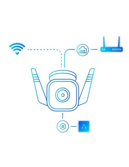 TP-LINK 1358126 TC65 TP-Link TC65 cámara de vigilancia Bala Cámara de seguridad IP Exterior 2304 x 1296 Pixeles Techo/pared